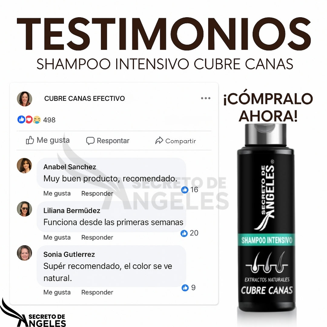 SHAMPOO CUBRECANAS+Maxi Plux Splash+OBSEQUIO