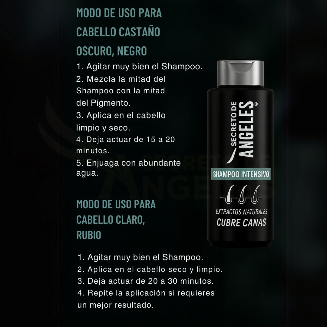 SHAMPOO CUBRECANAS+Maxi Plux Splash+OBSEQUIO
